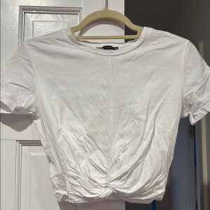 White Knotted Women's Top